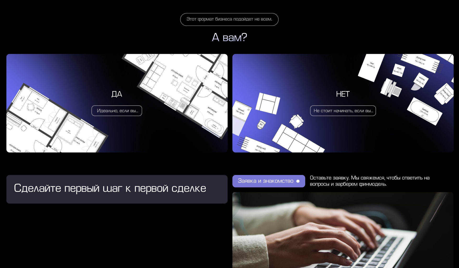 Flipping Point — блок самоквалификации и форма заявки