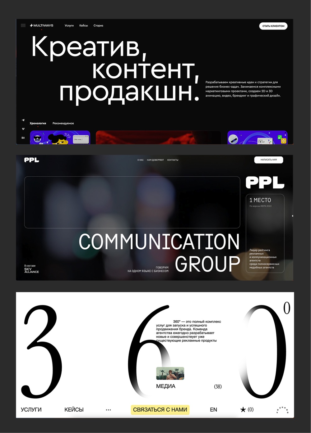 Анализ референсов — Multyways, PPL, Восход